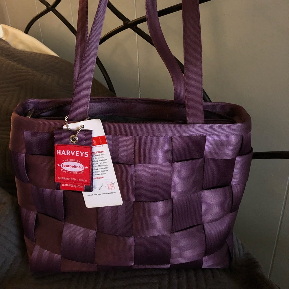 Purple Harvey’s seatbelt bag Medium Tote